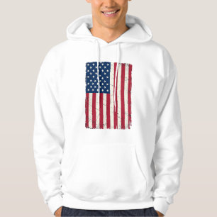 Vintage-Design Amerikanische Flagge Vektor-Shirt D Hoodie