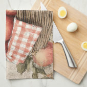Vintage design Apple basket Geschirrtuch (Viertel Falte)