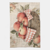 Vintage design Apple basket  Geschirrtuch (Vertikal)