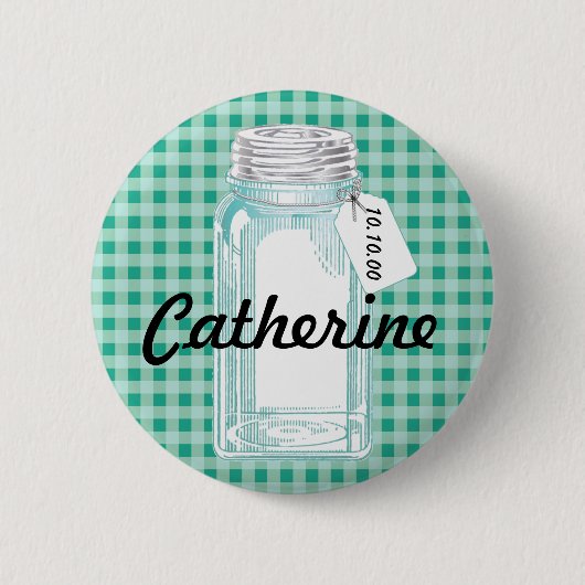Vintage-Design für Einmachgläser Button (Vorderseite)