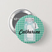 Vintage-Design für Einmachgläser Button (Vorne & Hinten)