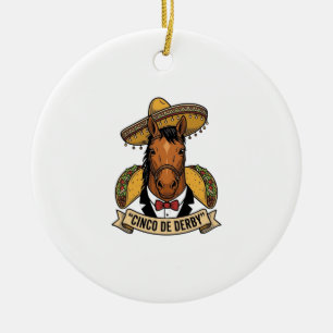 Vintage-Design von heulenden Wölfen unter Vollmond Keramik Ornament