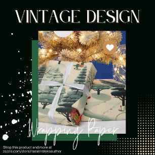Vintage Design Weihnachtspapier Geschenkpapier
