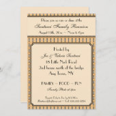 Vintage Design-Wiedersehen, Veranstaltung, Party E Einladung (Vorne/Hinten)