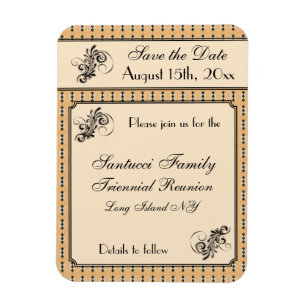 Vintage Design-Wiedersehen, Veranstaltung, Party S Magnet