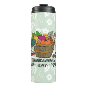 Vintage-Design zum Erntedankfest Thermosbecher