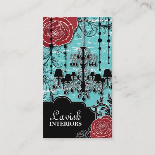 Vintage Designer-Geschäfts-Karten Visitenkarte (Vorderseite)