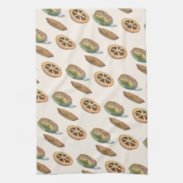 Vintage Desserts, Erntedank Pies, Pecan Pumpkin Geschirrtuch