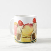 Vintage Desserts, Kirschen aus Bananengeflecht Kaffeetasse (Vorderseite Links)