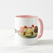 Vintage Desserts, Kirschen aus Bananengeflecht Tasse (VorderseiteRechts)