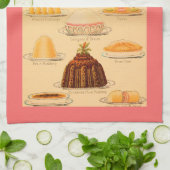 Vintage Desserts Küchentücher (Gefaltet)