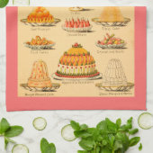 Vintage Desserts Küchentücher (Gefaltet)