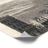 Vintage Detailed New York Map Poster 1870 (Ecke)