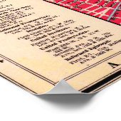 Vintage detaillierter New York Stadtplan Poster 18 (Ecke)