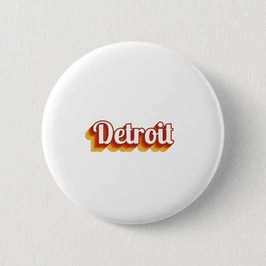 Vintage Detroit Button (Vorderseite)