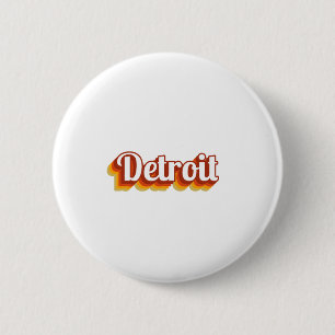 Vintage Detroit Button