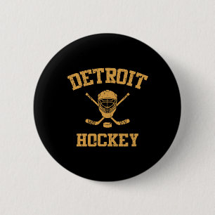 Vintage Detroit Eishockey Button