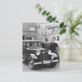 Vintage deutsche Auto Postkarte (Stehend Vorderseite)