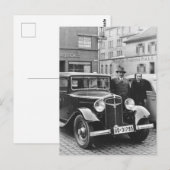 Vintage deutsche Auto Postkarte (Vorne/Hinten)