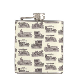Vintage deutsche Automobile für antikes Flachmann