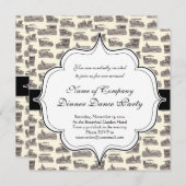 Vintage deutsche Autos für antike Autos Einladung (Vorne/Hinten)