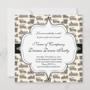 Vintage deutsche Autos für antike Autos Einladung