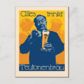 Vintage deutsche Bierwerbung Postkarte (Vorderseite)