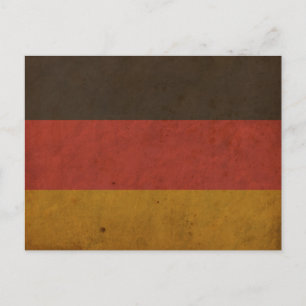 Vintage deutsche Flagge Postkarte