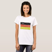 Vintage deutsche Flagge T-Shirt (Vorne ganz)