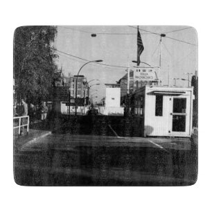 Vintage deutsche Grenzposten Ost-West-Berlin Schneidebrett