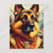 Vintage deutsche Hirtenmalerei Postkarte (Vorderseite)