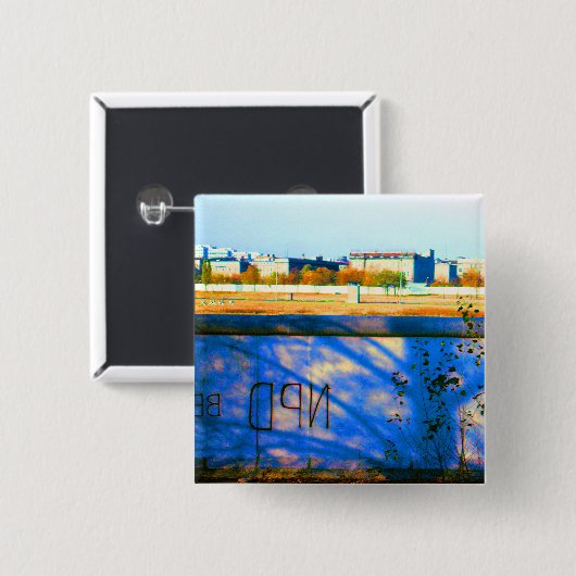 Vintage deutsche Mauer Button (Vorne & Hinten)