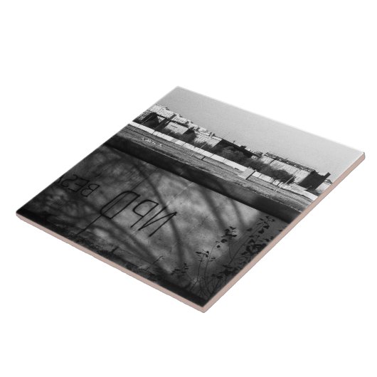 Vintage deutsche Mauer Fliese (Seite)