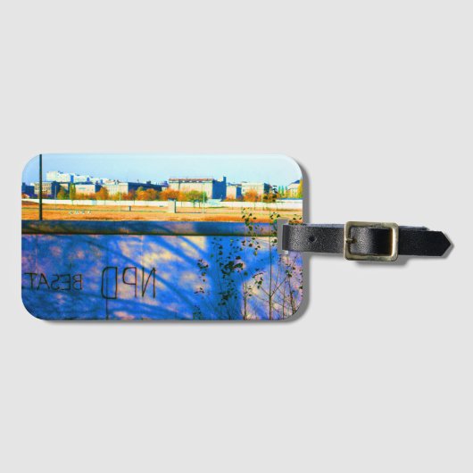 Vintage deutsche Mauer Gepäckanhänger (Vorderseite (Horizontal))