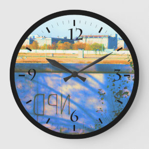 Vintage deutsche Mauer Große Wanduhr