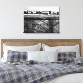 Vintage deutsche Mauer Leinwanddruck (Insitu (Schlafzimmer))