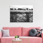 Vintage deutsche Mauer Leinwanddruck (Insitu (Wohnzimmer))