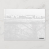 Vintage deutsche Mauer Postkarte (Rückseite)