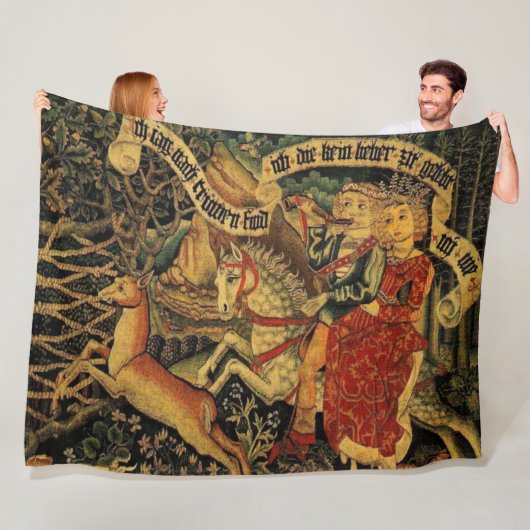 Vintage Deutsche Mittelalterliche Renaissance Lieb Fleecedecke (Beispiel)