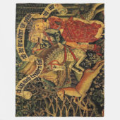 Vintage Deutsche Mittelalterliche Renaissance Lieb Fleecedecke (Vorderseite)