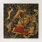 Vintage Deutsche Mittelalterliche Renaissance Lieb Puzzle (Horizontal)
