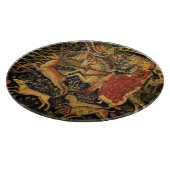 Vintage Deutsche Mittelalterliche Renaissance Lieb Schneidebrett (Ecke)