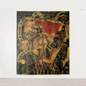 Vintage Deutsche Mittelalterliche Renaissance Lieb Wandteppich (Vorderseite)