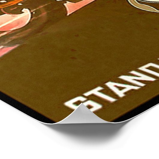 Vintage deutsche Motorradwerbung Poster (Ecke)