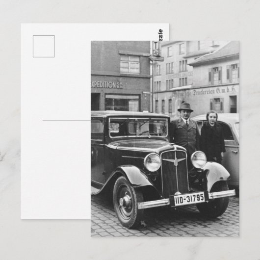 Vintage deutsche Postkarte (Vorne/Hinten)