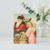 Vintage deutsche Santa Postkarte (Stehend Vorderseite)