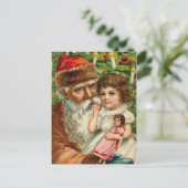 Vintage deutsche Santa Postkarte (Stehend Vorderseite)