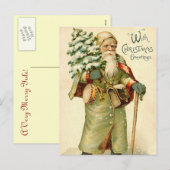 Vintage deutsche Santa Postkarte (Vorne/Hinten)