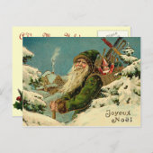 Vintage deutsche Santa Postkarte (Vorne/Hinten)