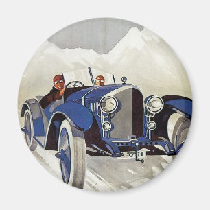 Vintage Deutsche Straßenrennreklame Magnet
